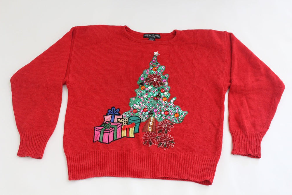 Decorated Christmas tree,  Large,  Christmas sweater