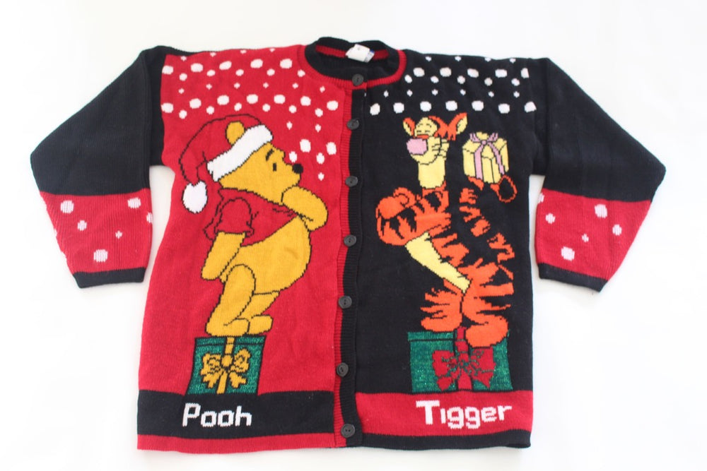 Winnie the Pooh and Tigger too, large, Christmas sweater
