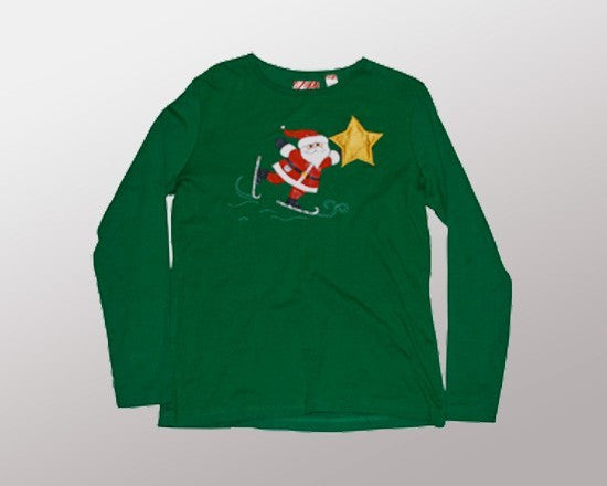 Santa Star (Long Sleeve T-Shirt)