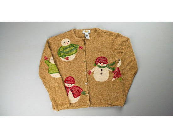 Snowman Party-Small Christmas Sweater - Main Image