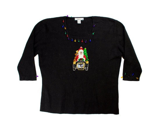 New York Giants Dear Santa Light Up Sweater - 2XL  Dear santa, Christmas  sweaters, Christmas sweater party