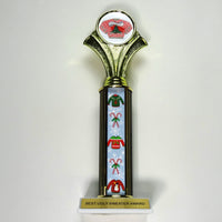 Best Ugly Sweater Award Trophy 12" Sweater-12" Ugly sweater trophy