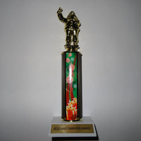 Awesome Ugly Sweater Award Trophy 12" Santa