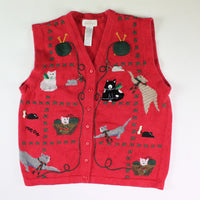 Playful cats and Kittens Small Christmas Sweater