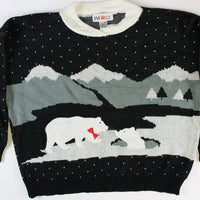 Polar Bears Playing, XXL,Christmas Sweater