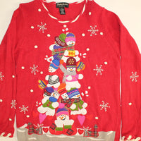 Pile of Snowmen- Small Christmas Sweater