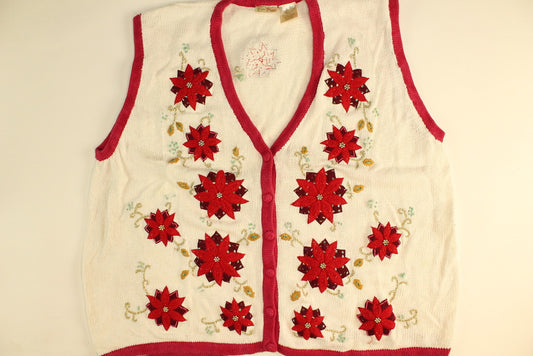 Flower Power Vest- XX Large Christmas Sweater