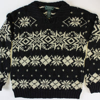 Ralph Lauren Snowflake design Size Small. Christmas Sweater