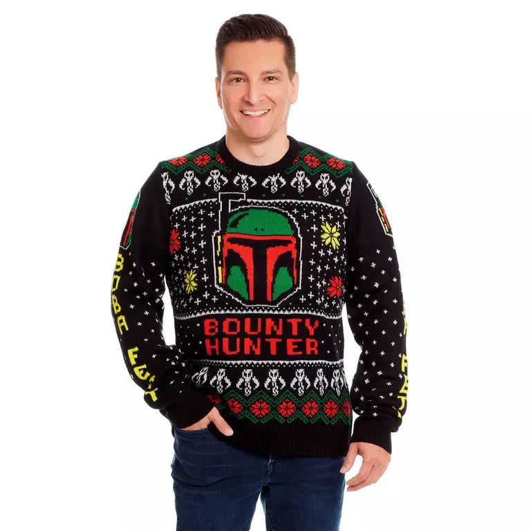 Boba Fett Christmas Pullover Mandalorian Christmas Sweaters New