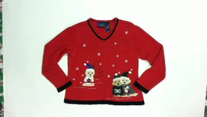 Puppy Sweaters-Small Christmas Sweater