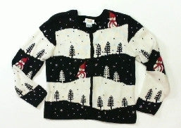 Snowy Hills Trees-XSmall Christmas Sweater