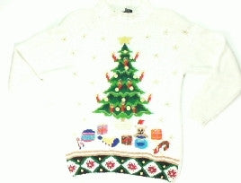 Candle Stick Tree-X Small Christmas Sweater