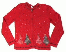 Zig Zag Trees-X Small Christmas Sweater