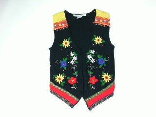 Poppin Flower Power-Small Christmas Sweater