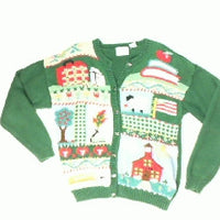 Old Time School House-Small Christmas Sweater