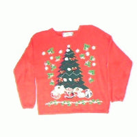 Jingle Rose Tree-Small Christmas Sweater