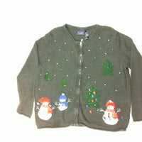 Snowman Tree Lighting-Medium Christmas Sweater