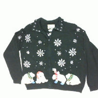 Polar Snow Catch-Medium Christmas Sweater