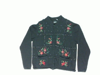 Flowers and Lace-Medium Christmas Sweater