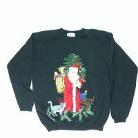 Santa A Foot On Delivery-Small Christmas Sweater