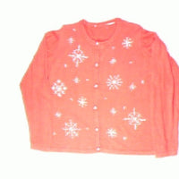 Sparkling Snowflake-Large Christmas Sweater