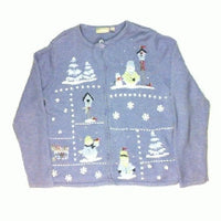 Purple Peaks-Medium Christmas Sweater