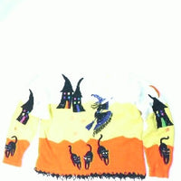 Annual Broom Ride-Small Halloween Sweater