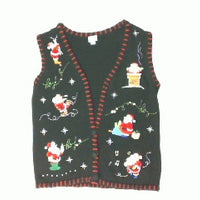 Santa Getting Busy-Small Christmas Sweater