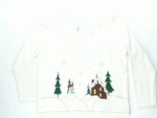 Wow It's A White Christmas-Large Christmas Sweater