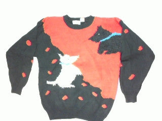 Polka Do Puppy Play-Large Christmas Sweater