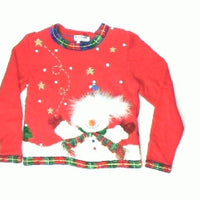Furry Frosty On Your Belly-X Small Christmas Sweater