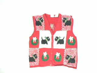 Your Scottie is Wearing Your Wreath-Medium Christmas Sweater