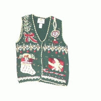 Bring Out the Burgundy-X Small Christmas Sweater