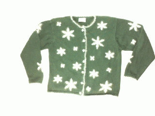 Snow Pearls-Large Christmas Sweater