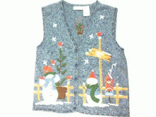 North Pole Greetings-Small Christmas Sweater