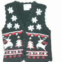 Leaping  Reindeer-Small Christmas Sweater