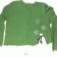 Snowman or Snowcats-Medium Christmas Sweater