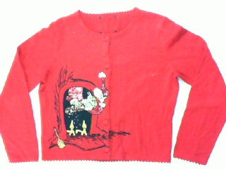 Be Careful The Grinch Is In The Fireplace Small Christmas Sweater