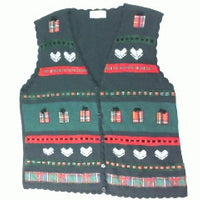 Packaged in Plaid-Large Christmas Sweater