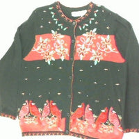 Redbird Delight-Large Christmas Sweater