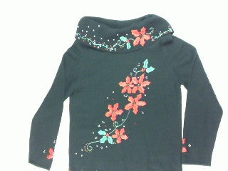 Crawling Poinsettia Vine-Small Christmas Sweater