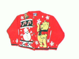 Bear Catching Snowflakes-Kids Christmas Sweater