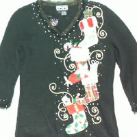 Party In The Stockings- X Small Christmas Sweater