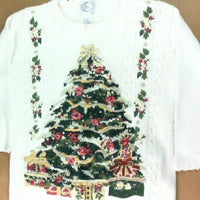 Victorian Lit Tree- Medium Christmas Sweater