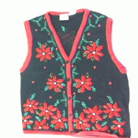 Poinsettia Passion-Small Christmas Sweater