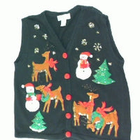 Reindeer Mishaps and Games-Small Christmas Sweater