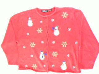 Snowflurry Into Snowflakes-Large Christmas Sweater