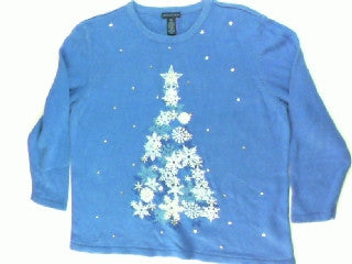 Snowflakes Are Blue For You-Medium Christmas Sweater