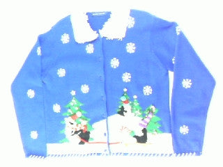 Penguin Tree Tour- Small Christmas Sweater