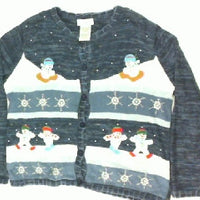 Winter Play Time-Large Christmas Sweater